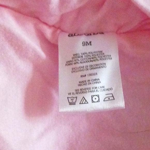 Absorba Super Soft Pink Velour Zippered Footed Onesie - Picture 6 of 7